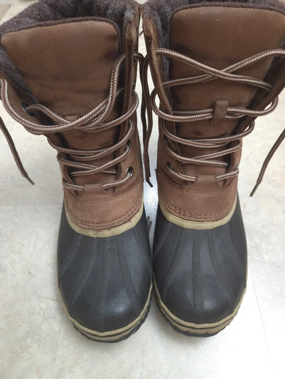 Sorel Women's Slimpack Lace II NL2348 Mid Calf Winter Snow Boots Brown